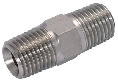 1/4" NPT x 1/4" NPT MALE x MALE STAINLESTAINLESS STEEL STEEL ADAPT - 2033-9750